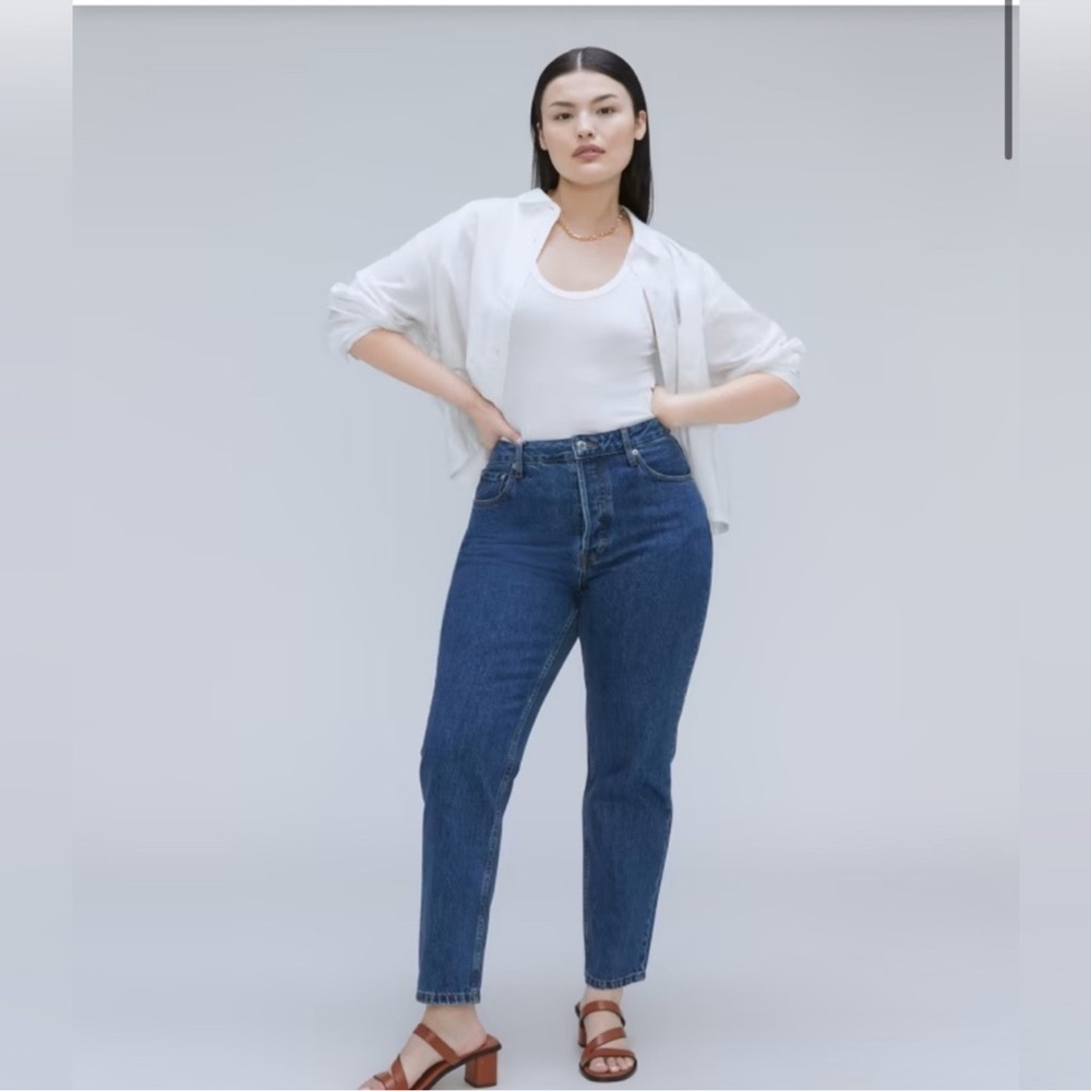 Everlane The 90’s Cheeky Jeans Dark Blue Wash Size 27 Ankle Length Women’s